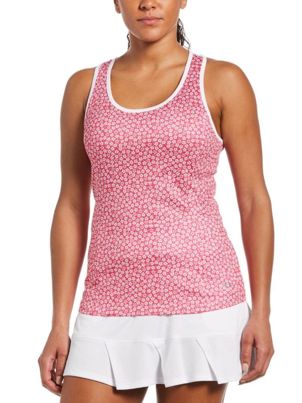 Grand Slam Womens Floral-Print Tank Top